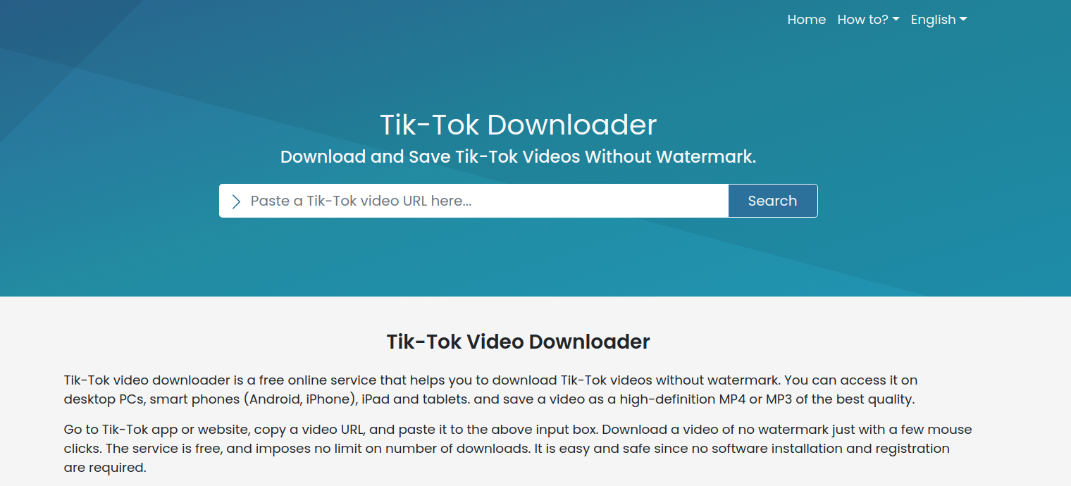 Tiktok download without watermark